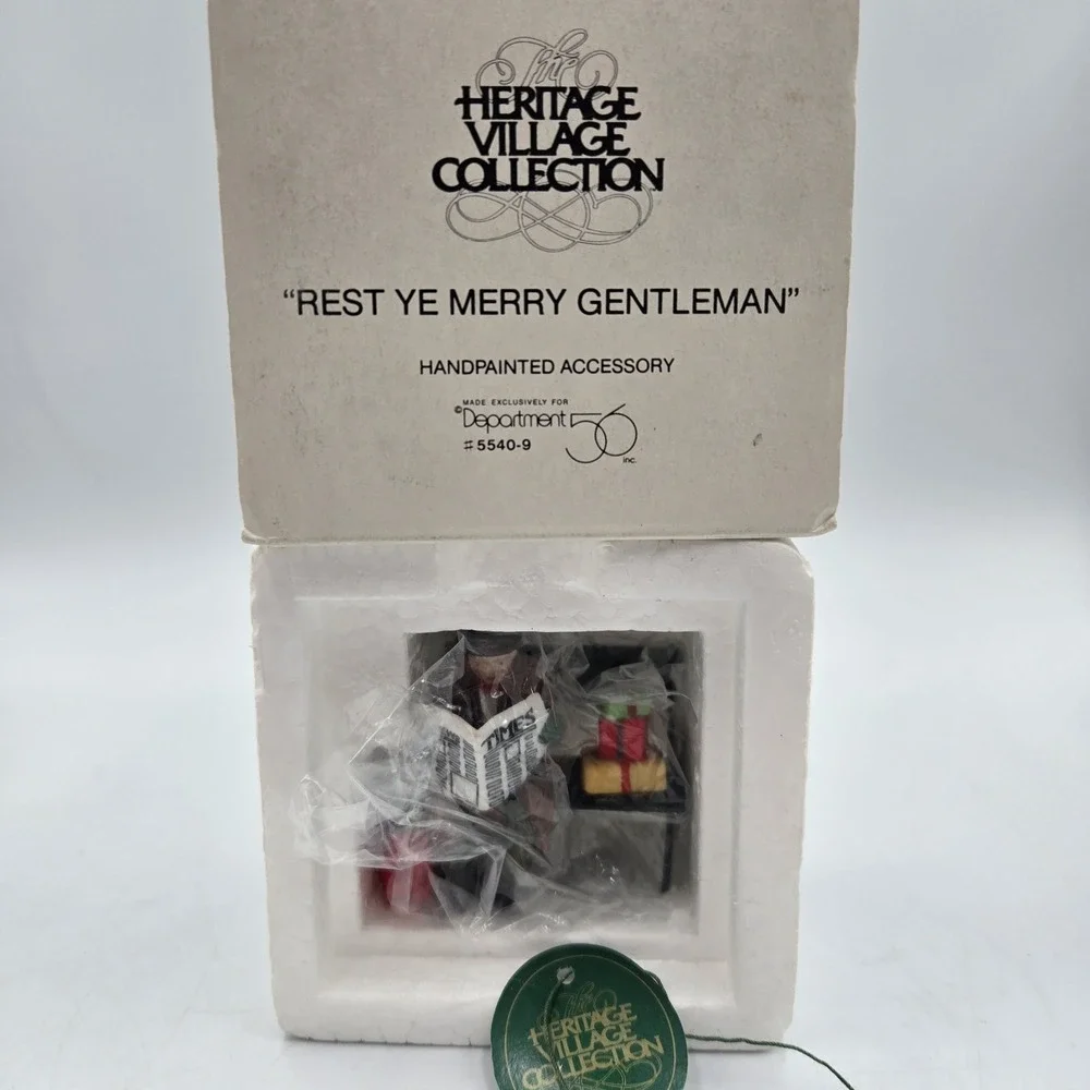 Dept. 56 Rest‎ Ye Merry Gentleman Retired 2002 Christmas in the City 55409 New